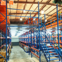 青島廠家 重型閣樓貨架庫房貨架 重型倉儲閣樓式鋼平臺結構貨架