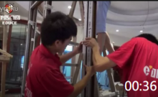 00:36 斷橋鋁門窗廠家|伊盾安全門窗弧形窗安裝現(xiàn)場